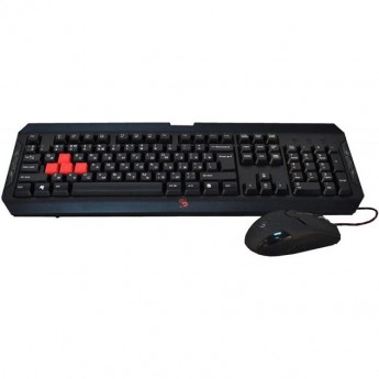 Клавиатура + мышь A4TECH BLOODY MULTIMEDIA Q1100 USB черно-красные