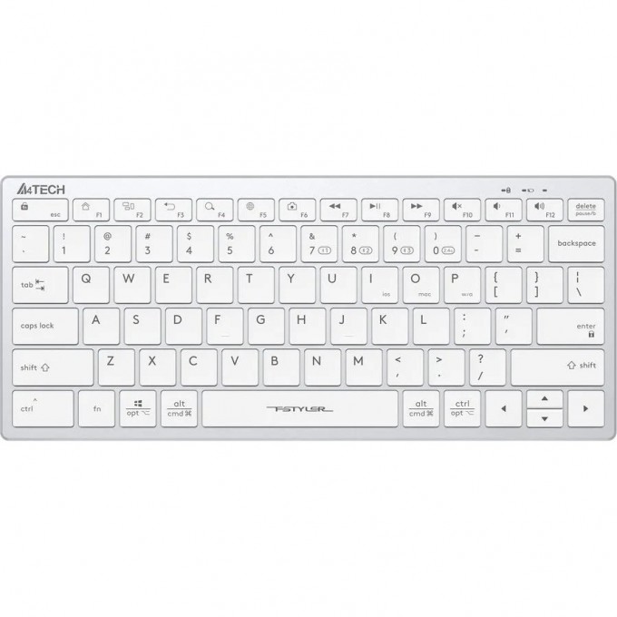 Клавиатура A4TECH FSTYLER FBX51C MULTIMEDIA SLIM BLUETOOTH RADIO USB белая FBX51C WHITE