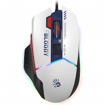 Мышь A4TECH BLOODY W95 MAX SPORTS оптическая 12000dpi USB синий/белый