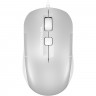 Мышь A4TECH FSTYLER FM26S для ноутбука оптическая BT/Radio USB 2000dpi silent серебристый/белый FM26S USB (ICY WHITE)